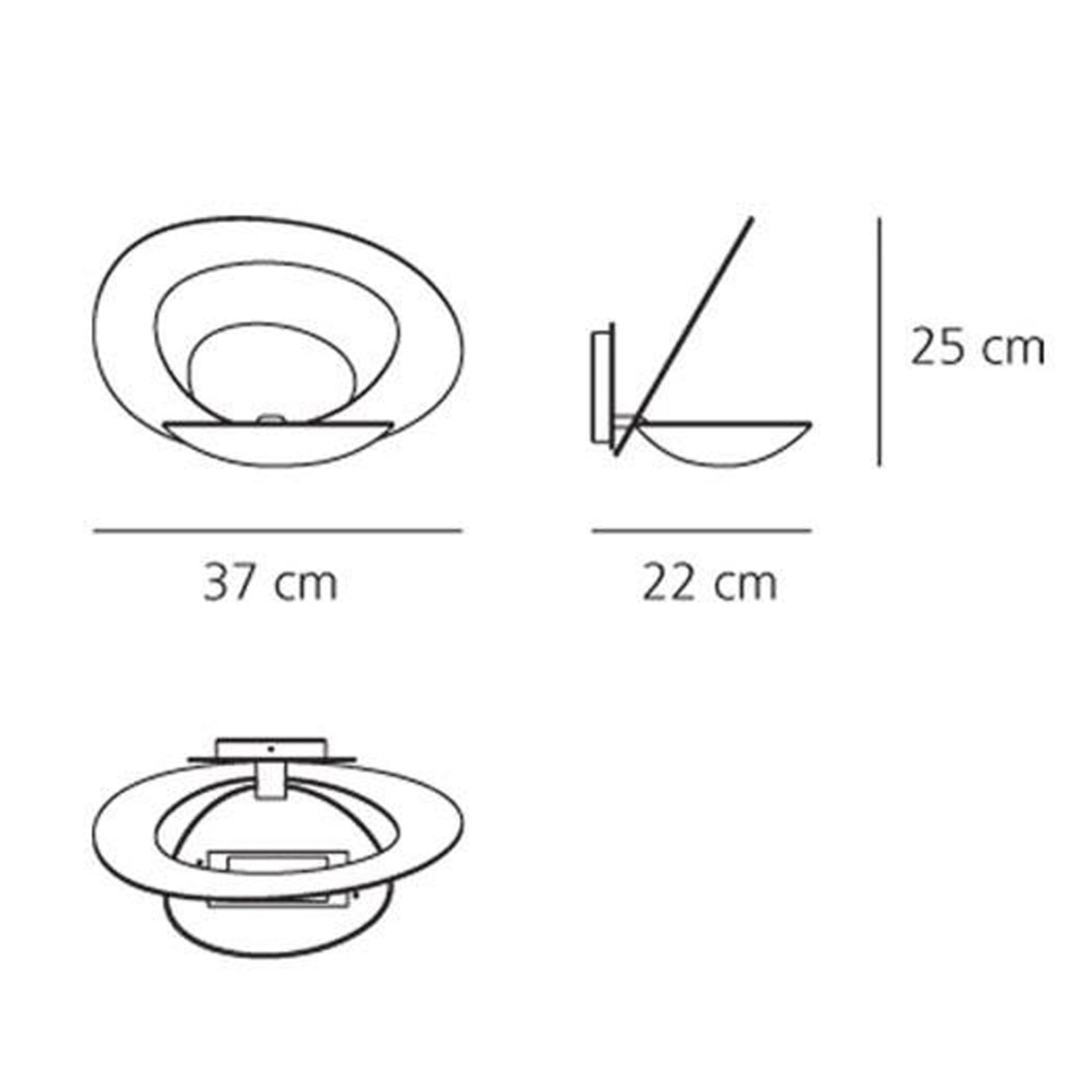 Artemide Pirce Wandleuchte weiß