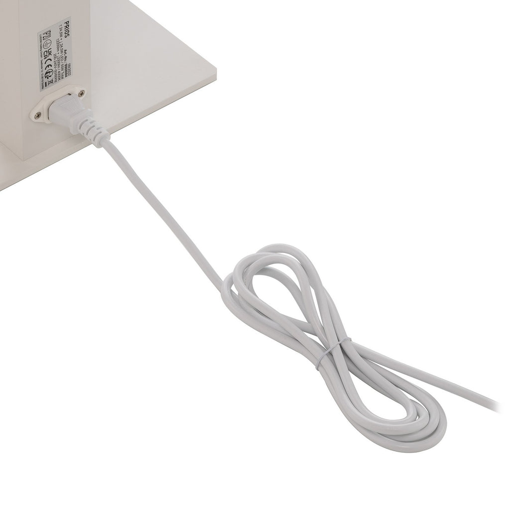 Prios LED-Bürostehleuchte Taronis, weiß, 195 cm, dimmbar