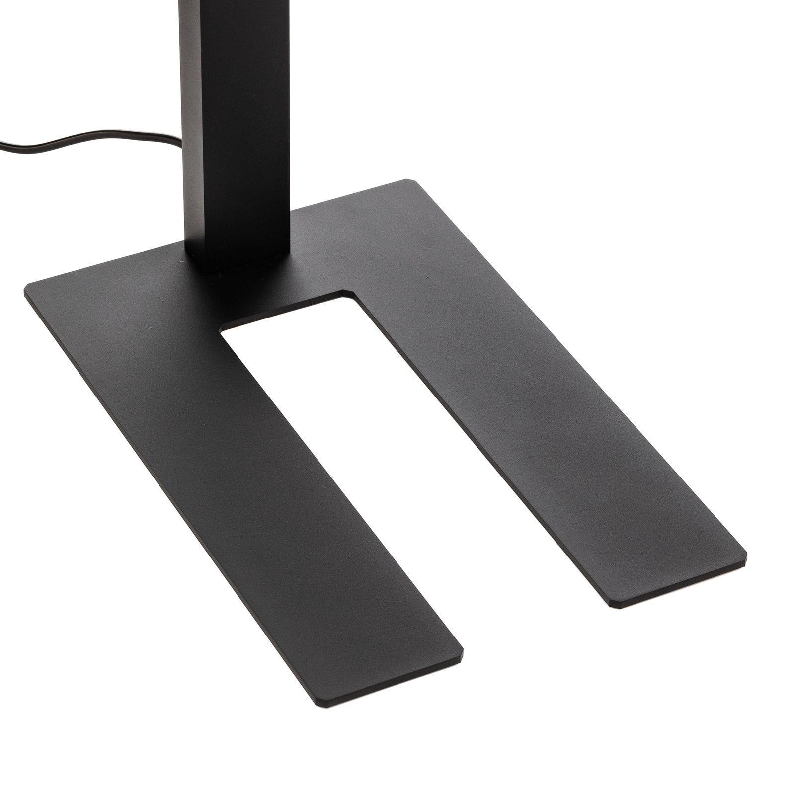 Prios LED-Bürostehleuchte Taronis, schwarz, 195 cm, dimmbar
