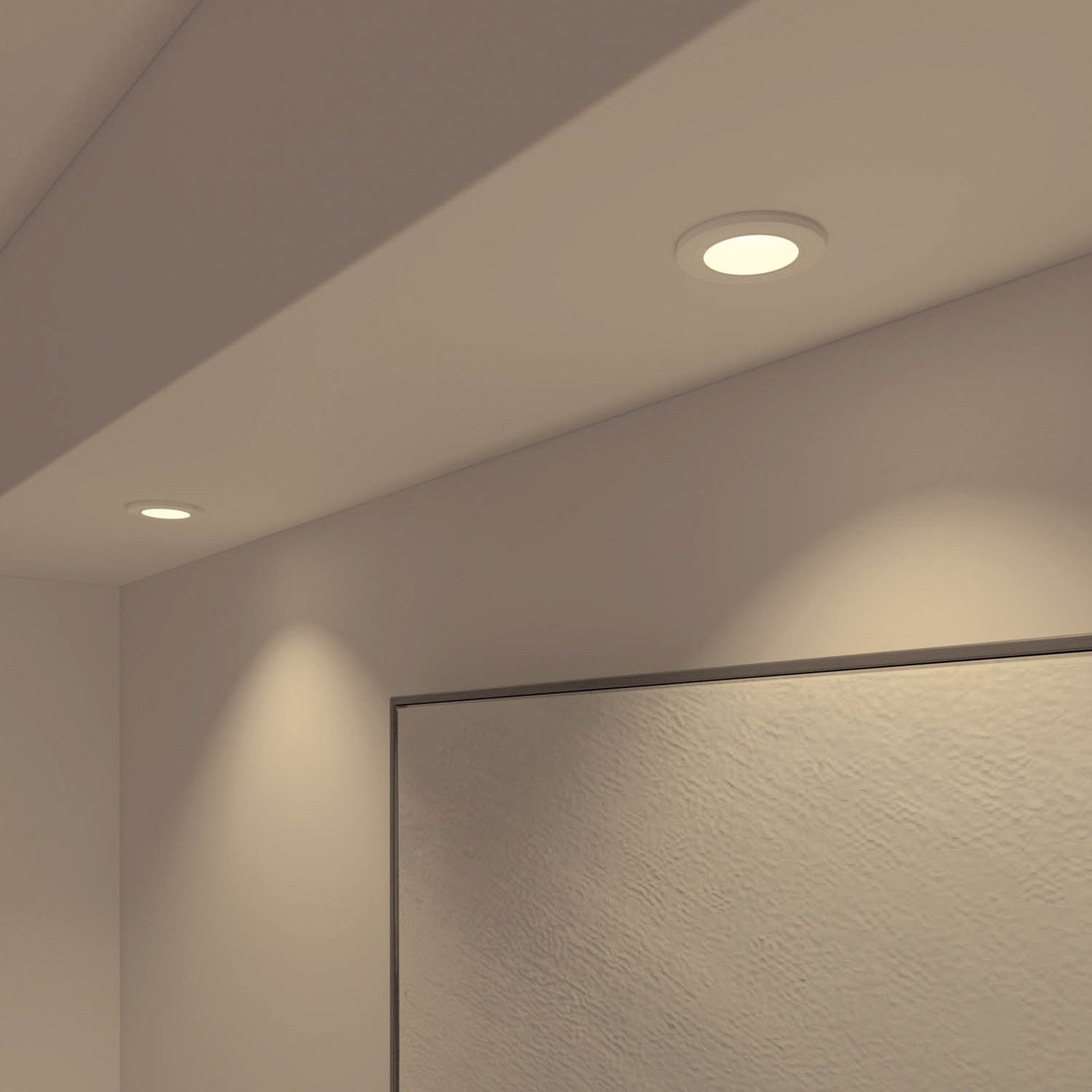 LED innbyggingsspot Smart Halo CCT RGB dimbar IP44 hvit - Calex