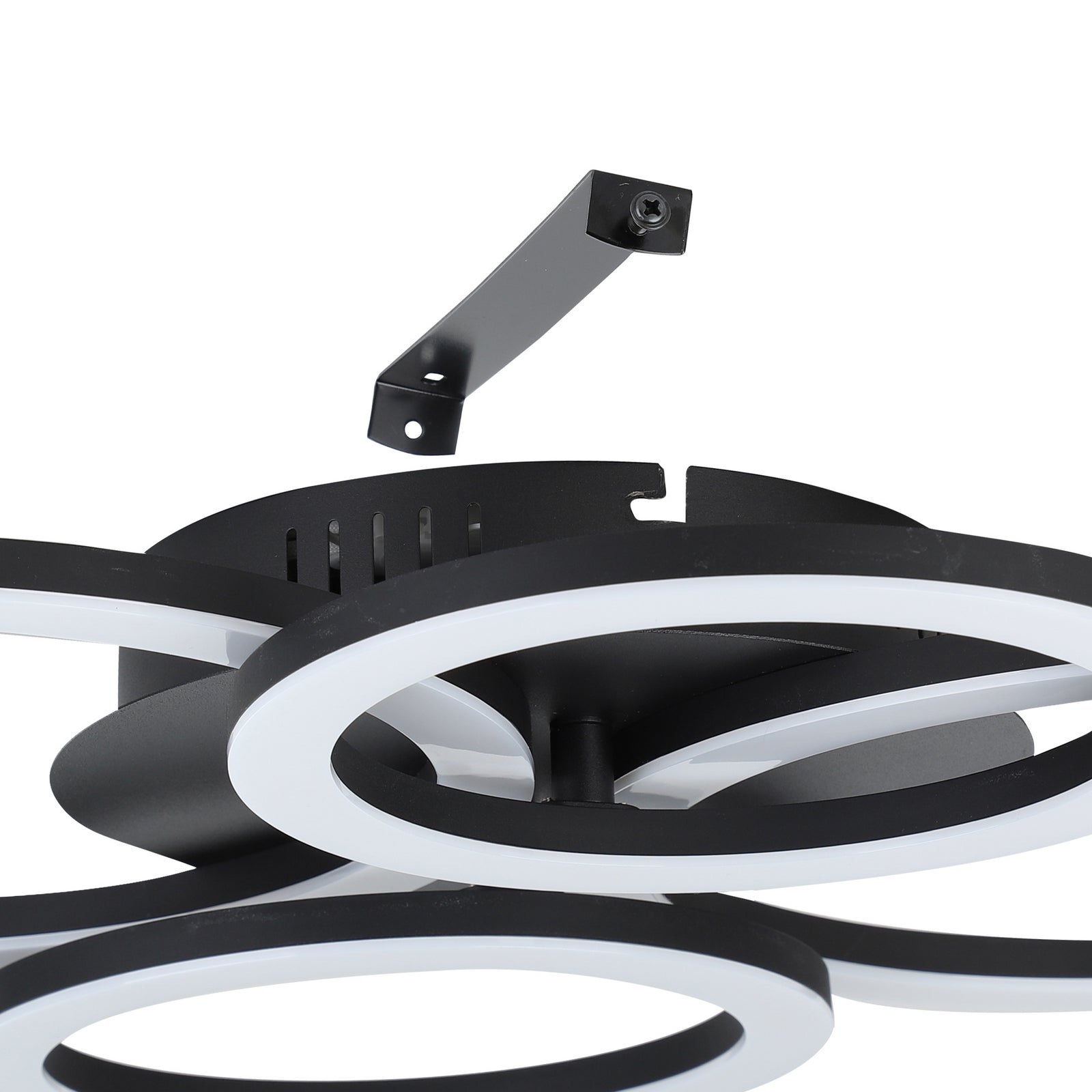 LED taklampe Parrapos-Z 4-lys smart CCT 62 cm svart - EGLO connect