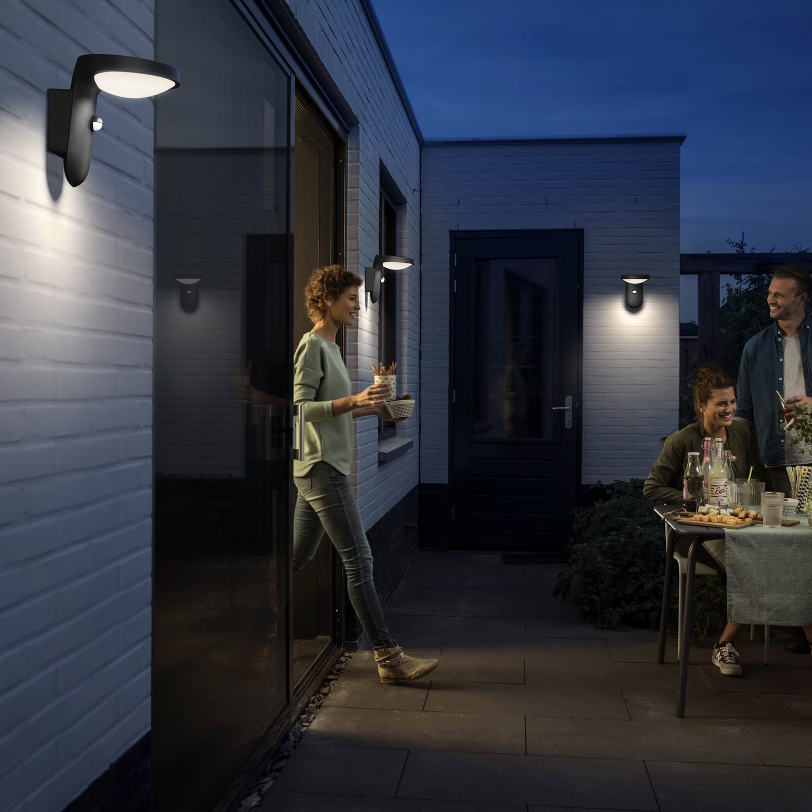 LED solcelle utevegglampe Tyla med bevegelsessensor IP44 - Philips