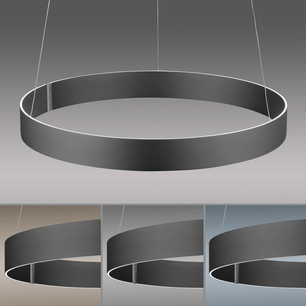 LED pendellampe PURE E-Clipse Ø70 cm CCT dimbar fjernkontroll - PURE