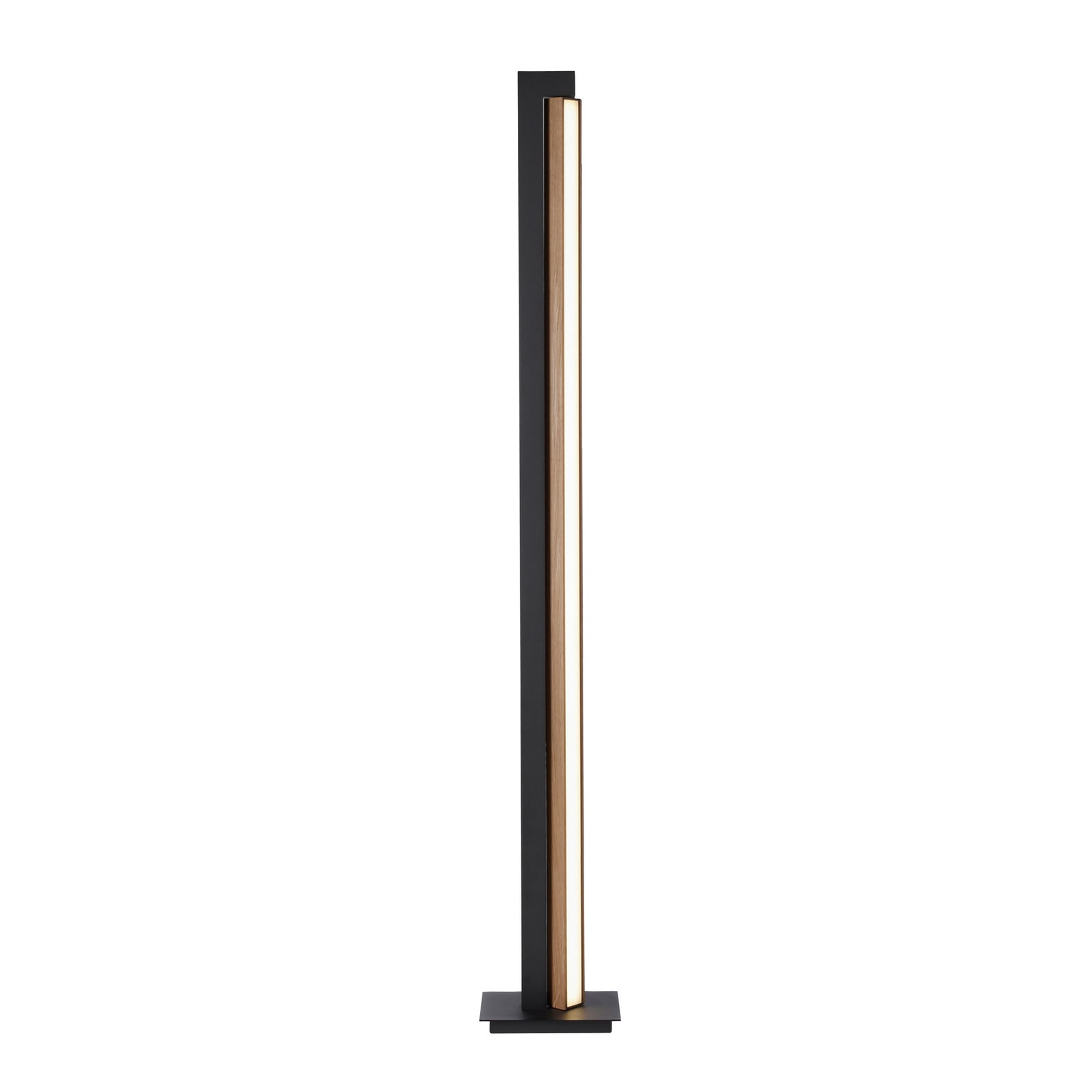 Nærbilde av lyslist på LED-gulvlampe PURE Lines Floor eik/grafitt
