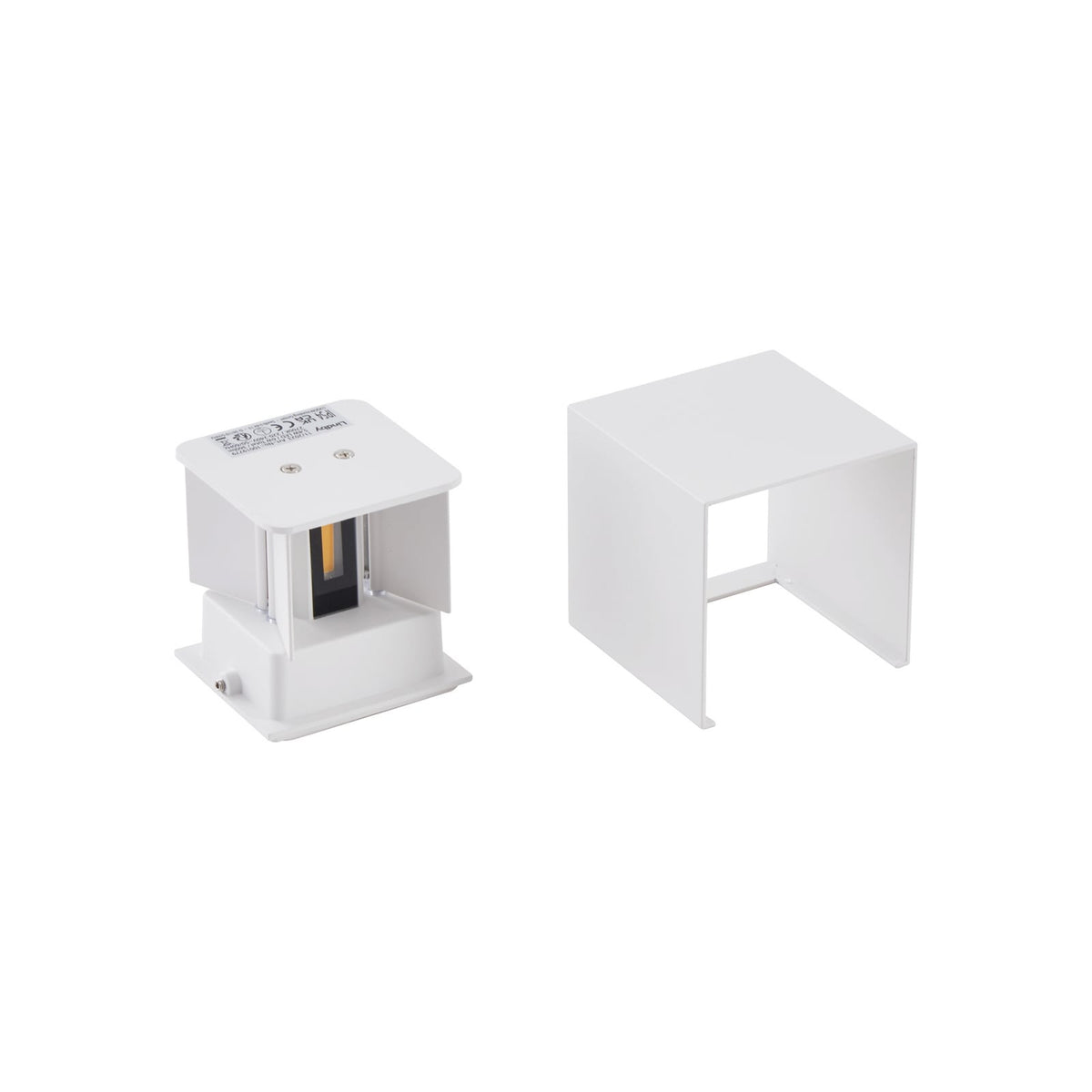 LED utevegglampe Nivar firkantet IP54 - Lindby