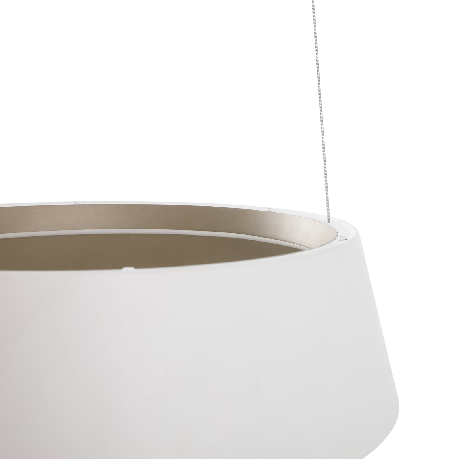 LED pendellampe Belsar dimbar hvit aluminium CCT Ø36 cm - Lucande