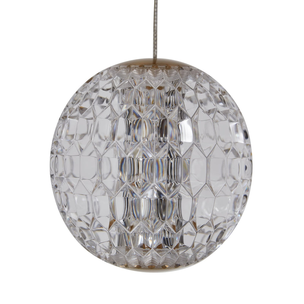LED pendellampe Ismenia 5-lys akryl messing 30W varmhvit - Lucande