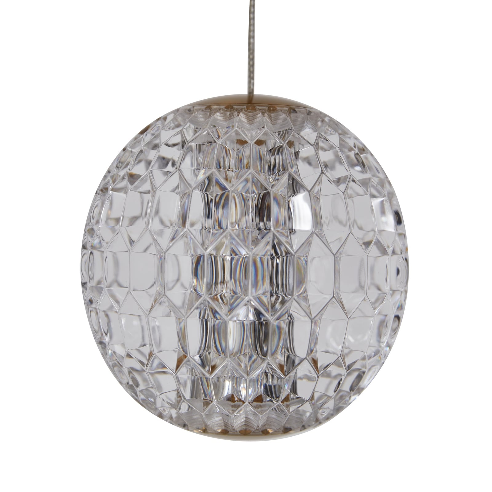 LED pendellampe Ismenia 5-lys akryl messing 30W varmhvit - Lucande