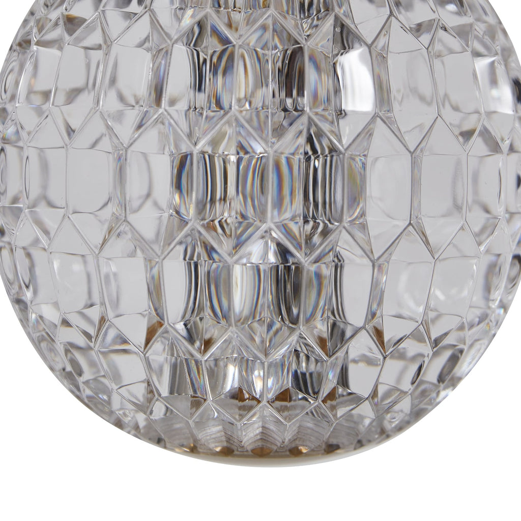 LED pendellampe Ismenia 5-lys akryl messing 30W varmhvit - Lucande