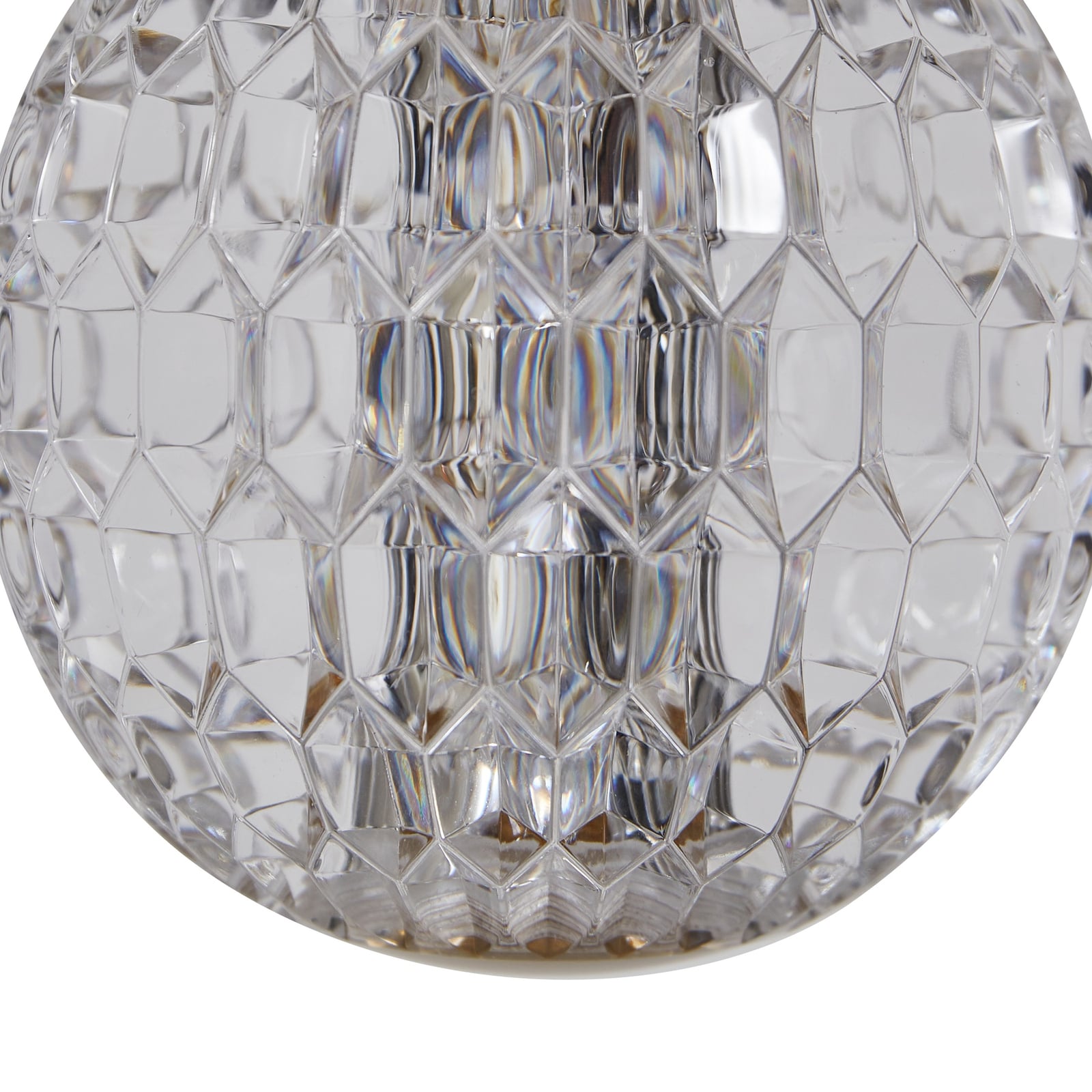 LED pendellampe Ismenia 5-lys akryl messing 30W varmhvit - Lucande