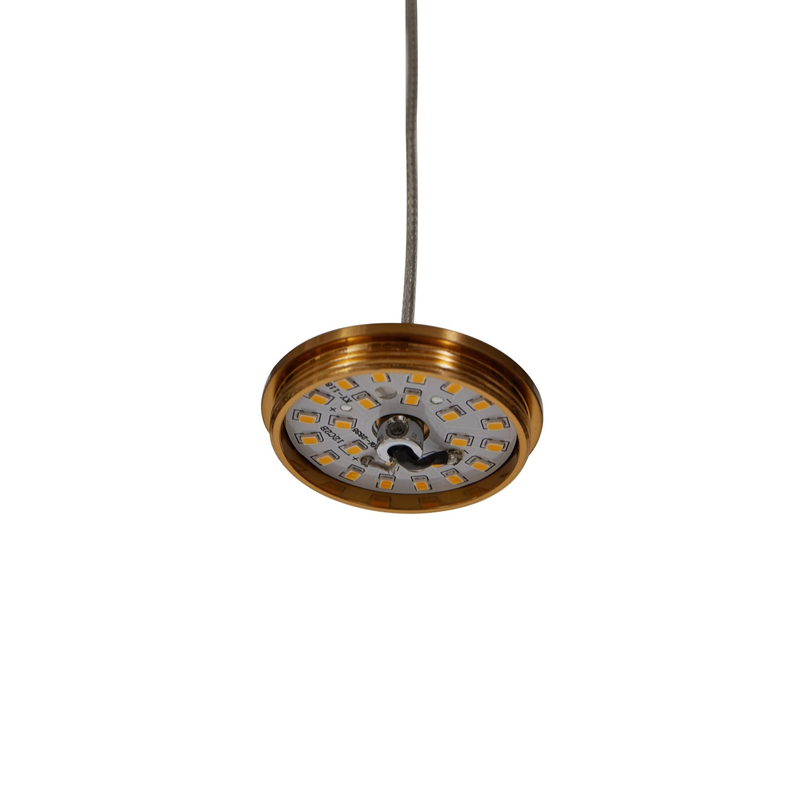 LED pendellampe Ismenia 5-lys akryl messing 30W varmhvit - Lucande
