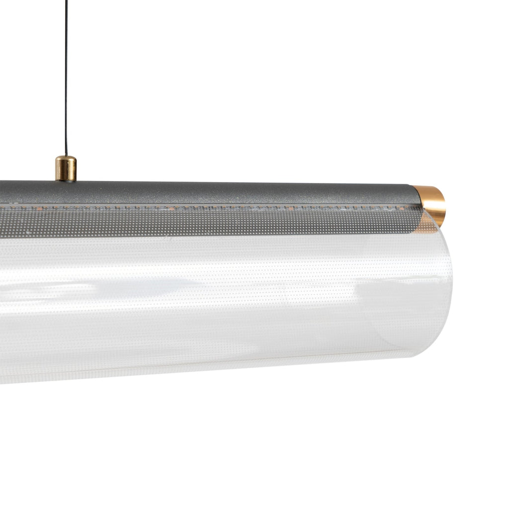 LED pendellampe Alania dimbar transparent akryl 90 cm - Lucande