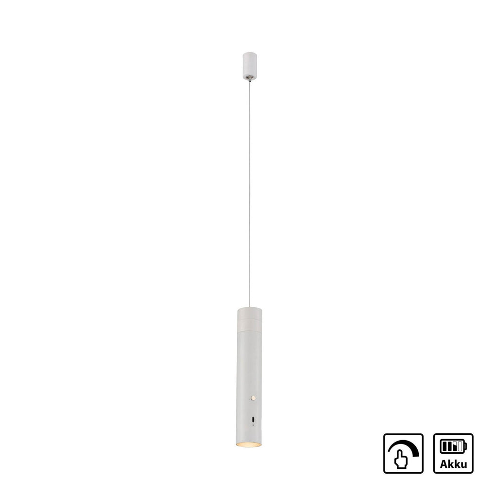 LED pendellampe Attach med batteri dimbar hvit jern - JUST LIGHT.