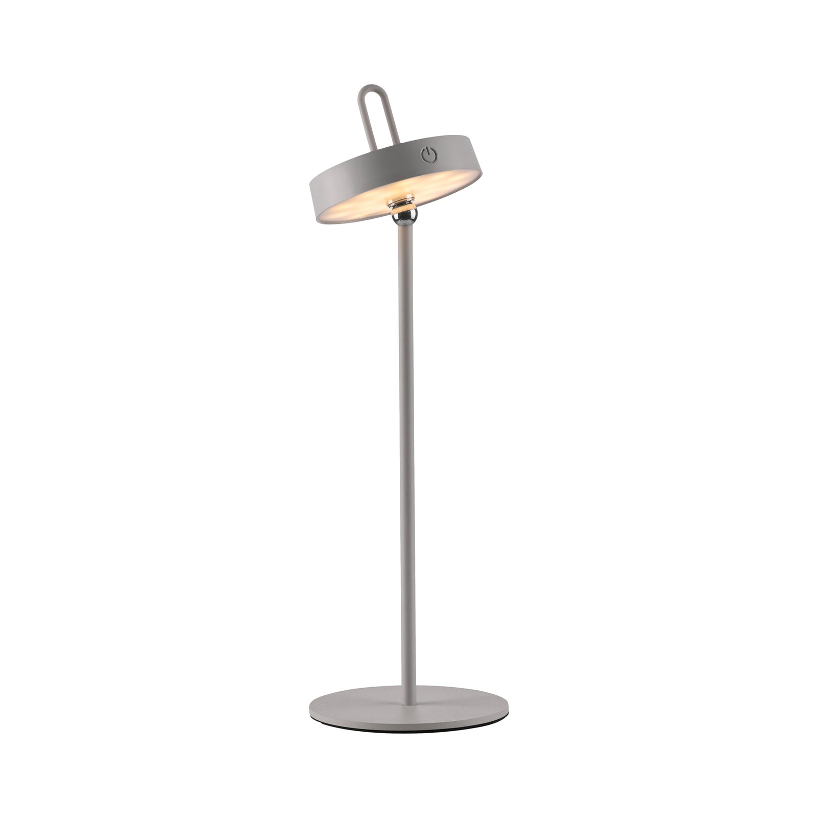 LED bordlampe Amag oppladbar dimbar jern lysgrå IP44 - JUST LIGHT.