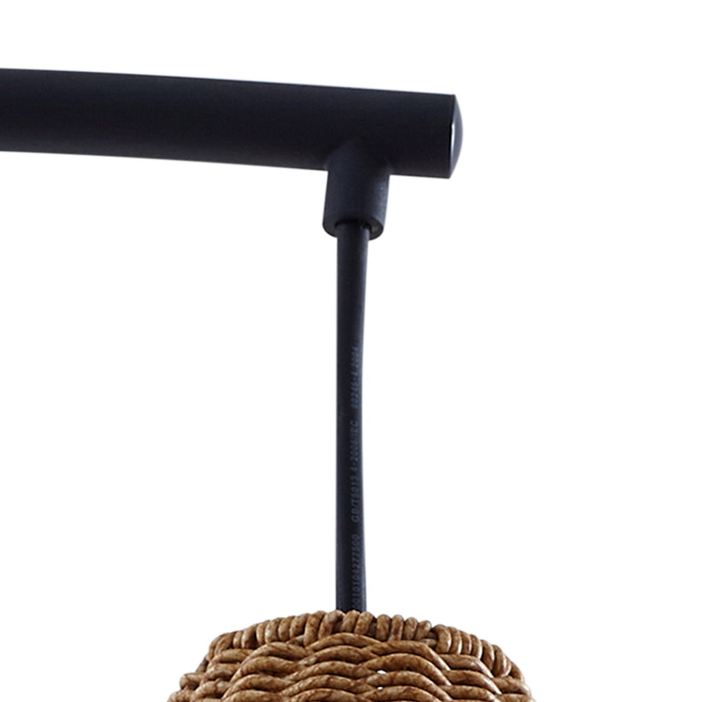 Utegulvlampe Taniola rotting beige/svart 195 cm IP44 E27 - Lucande