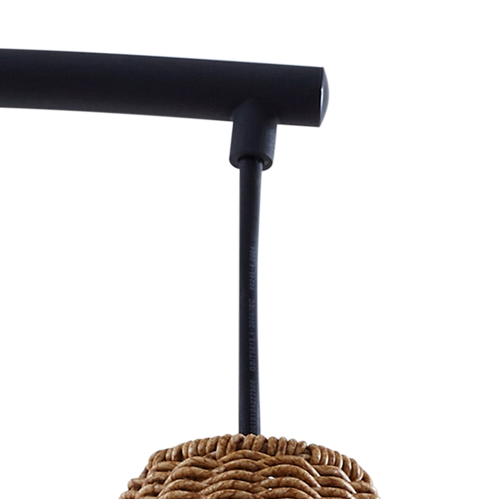 Utegulvlampe Taniola rotting beige/svart 195 cm IP44 E27 - Lucande