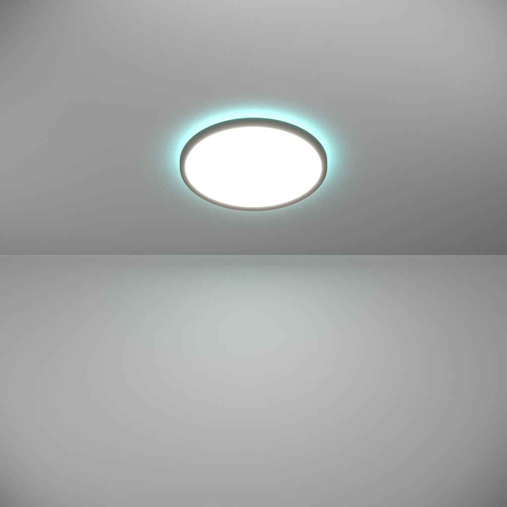 LED taklampe Rovito-Z dimbar RGB CCT svart Ø30 cm IP44 - EGLO connect