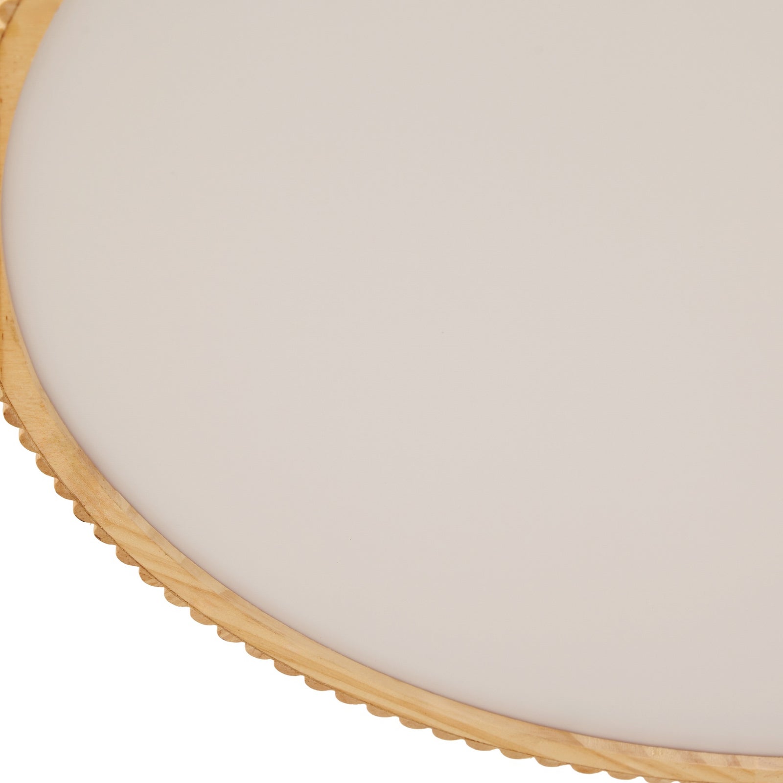 LED taklampe Velua hvit/tre CCT dimbar Ø50 cm med fjernkontroll - Lindby