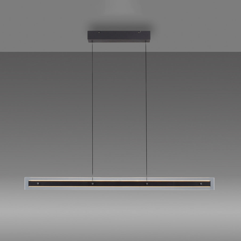 LED pendellampe Lena svart dimbar 105 cm 32W varmhvit - Schöner Wohnen