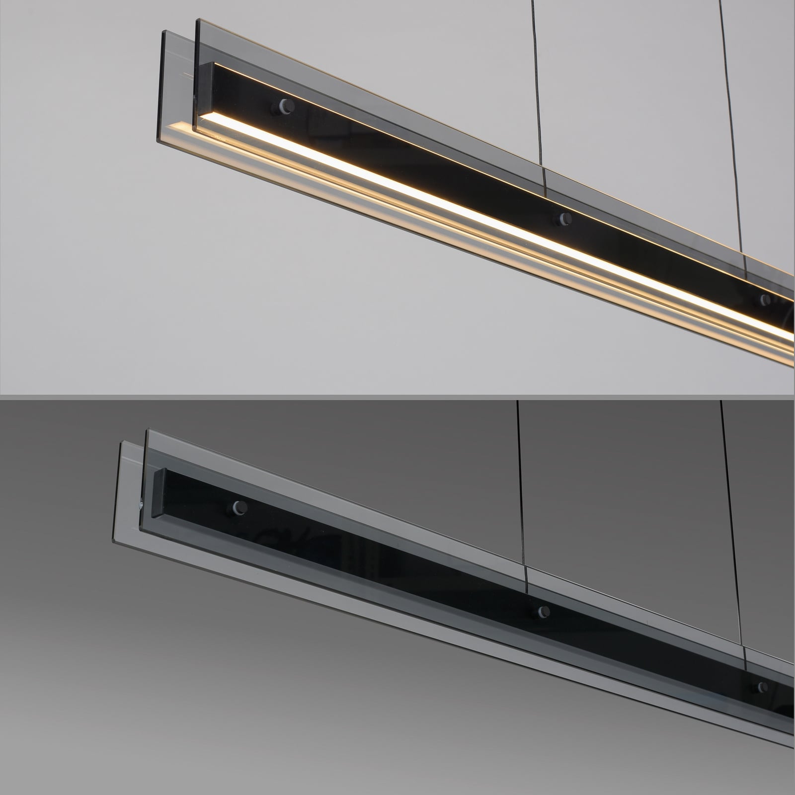 LED pendellampe Lena svart dimbar 105 cm 32W varmhvit - Schöner Wohnen