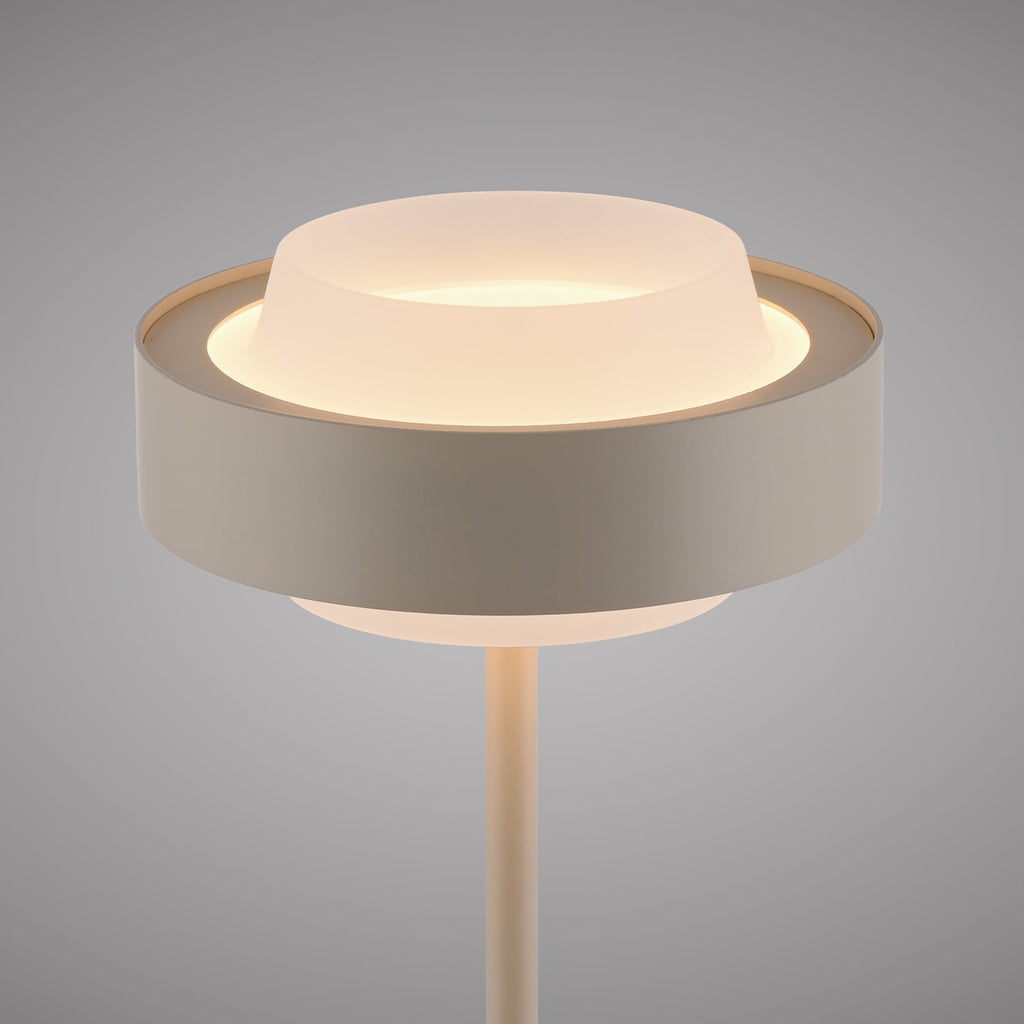 LED bordlampe Elmo dimbar metall/glass beige Ø17,5 cm - Schöner Wohnen