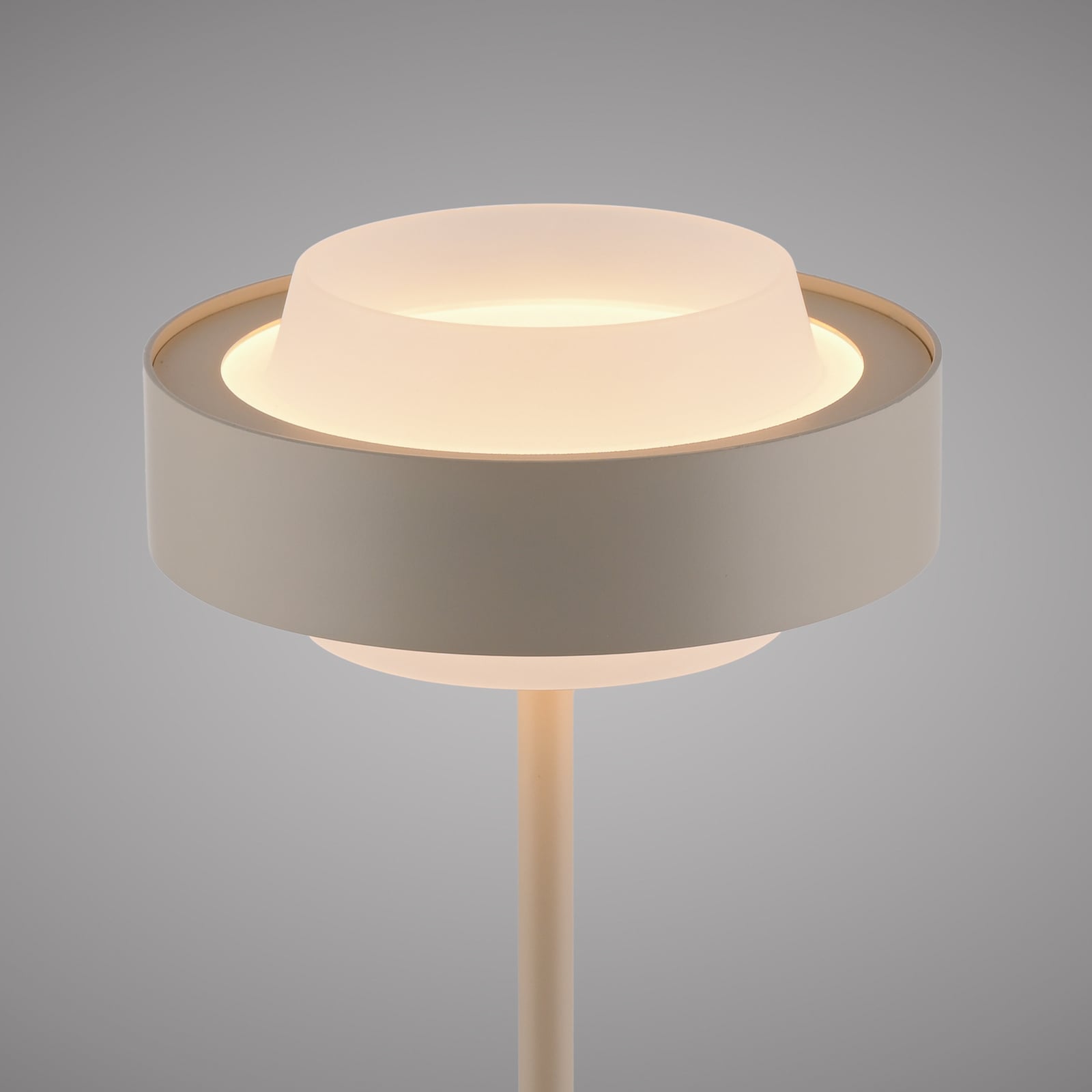 LED bordlampe Elmo dimbar metall/glass beige Ø17,5 cm - Schöner Wohnen