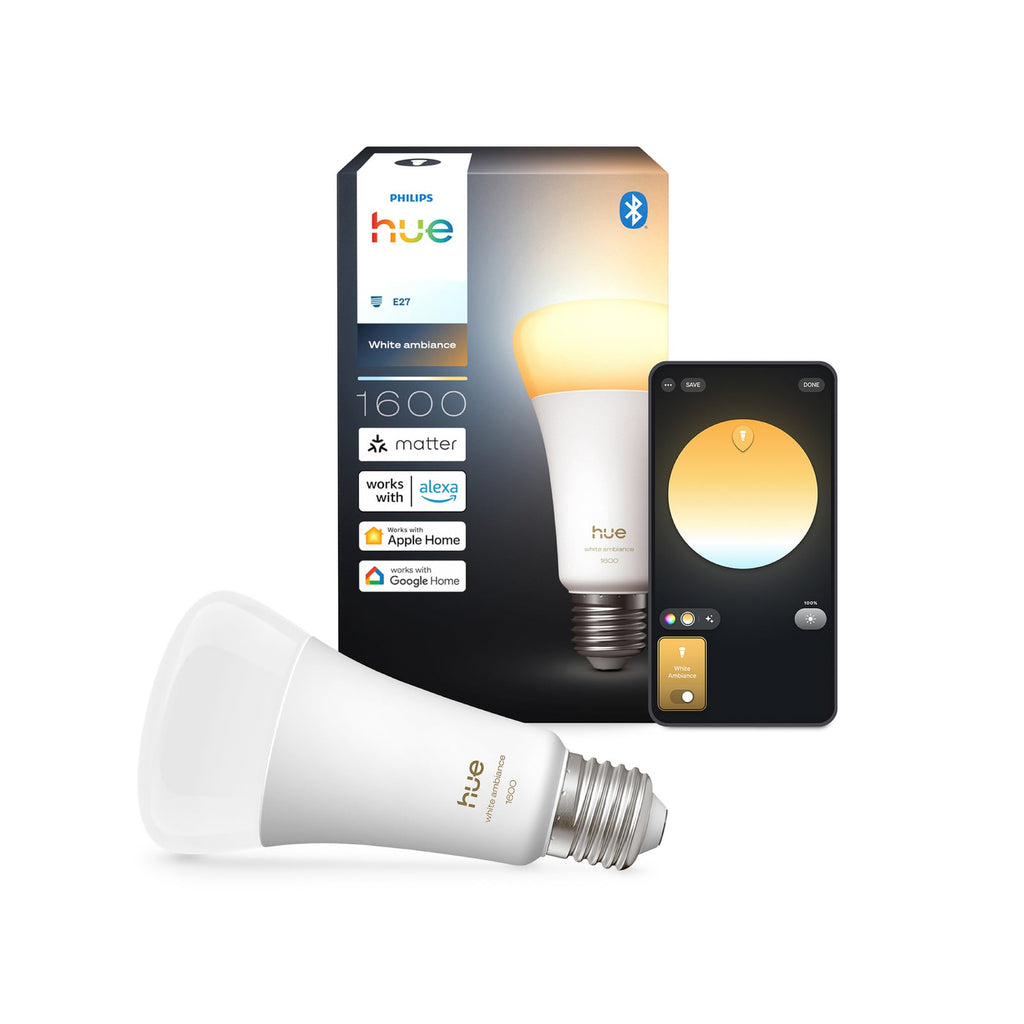 LED-pære E27 11,8W 1600lm CCT dimbar Bluetooth Zigbee - Philips Hue