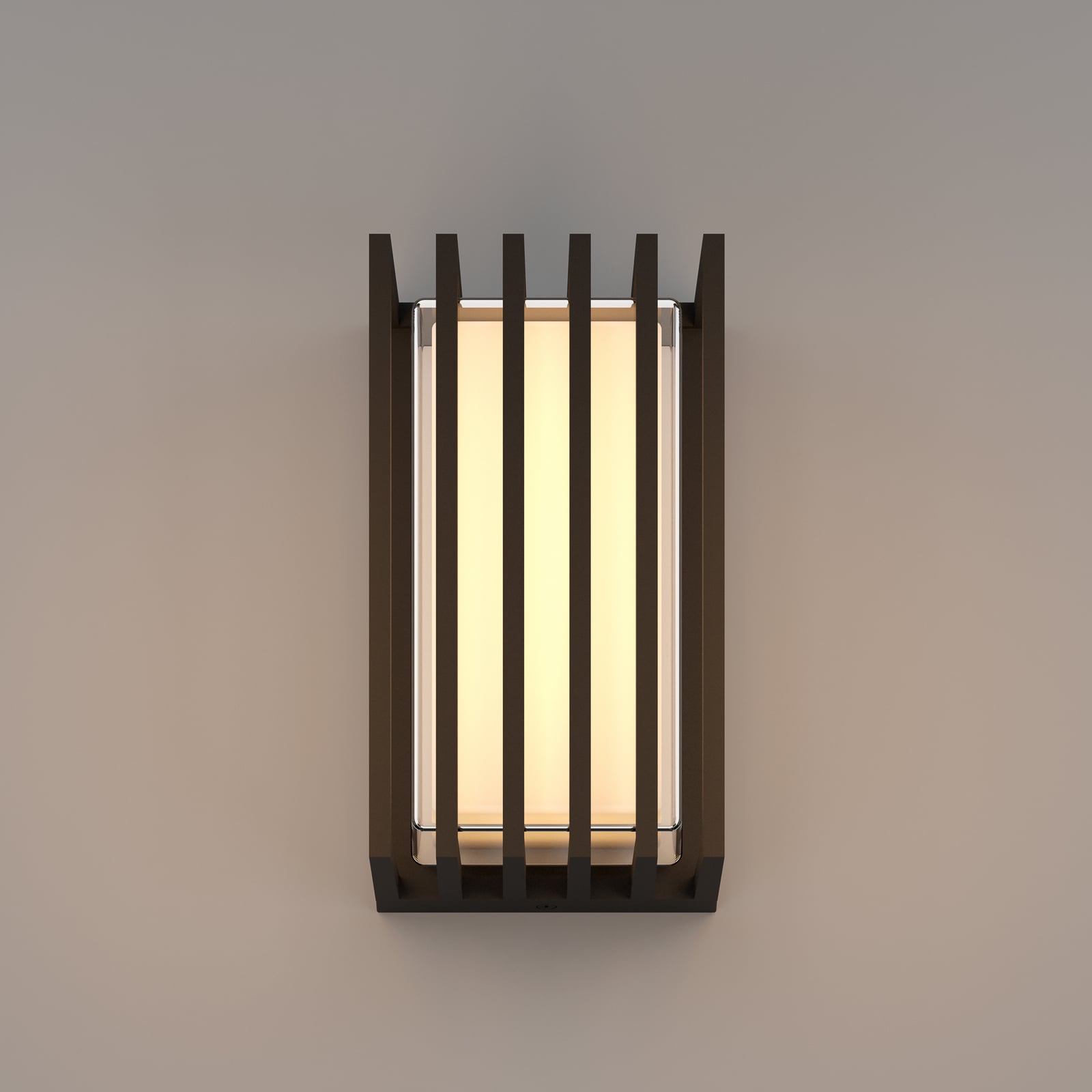 LED utevegglampe Genovese med bevegelsessensor svart IP65 - EGLO