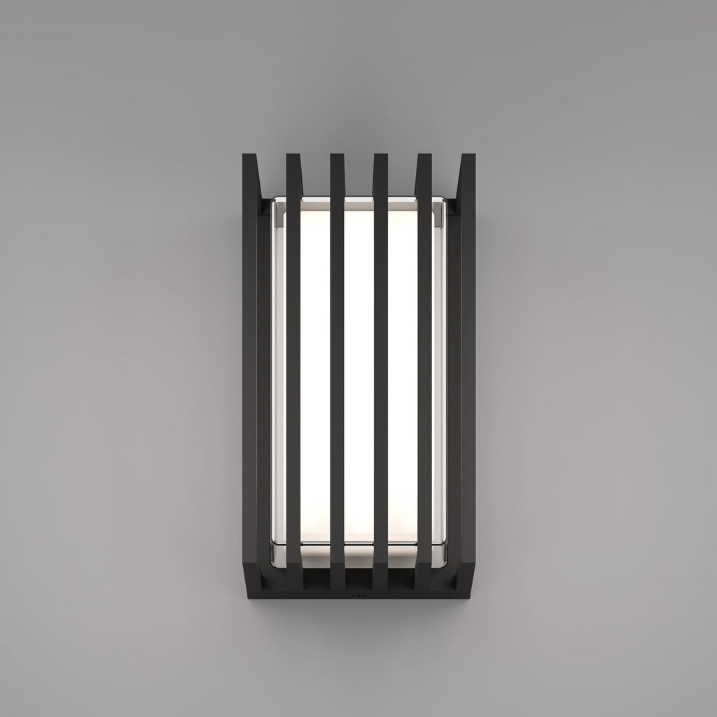LED utevegglampe Genovese med bevegelsessensor svart IP65 - EGLO