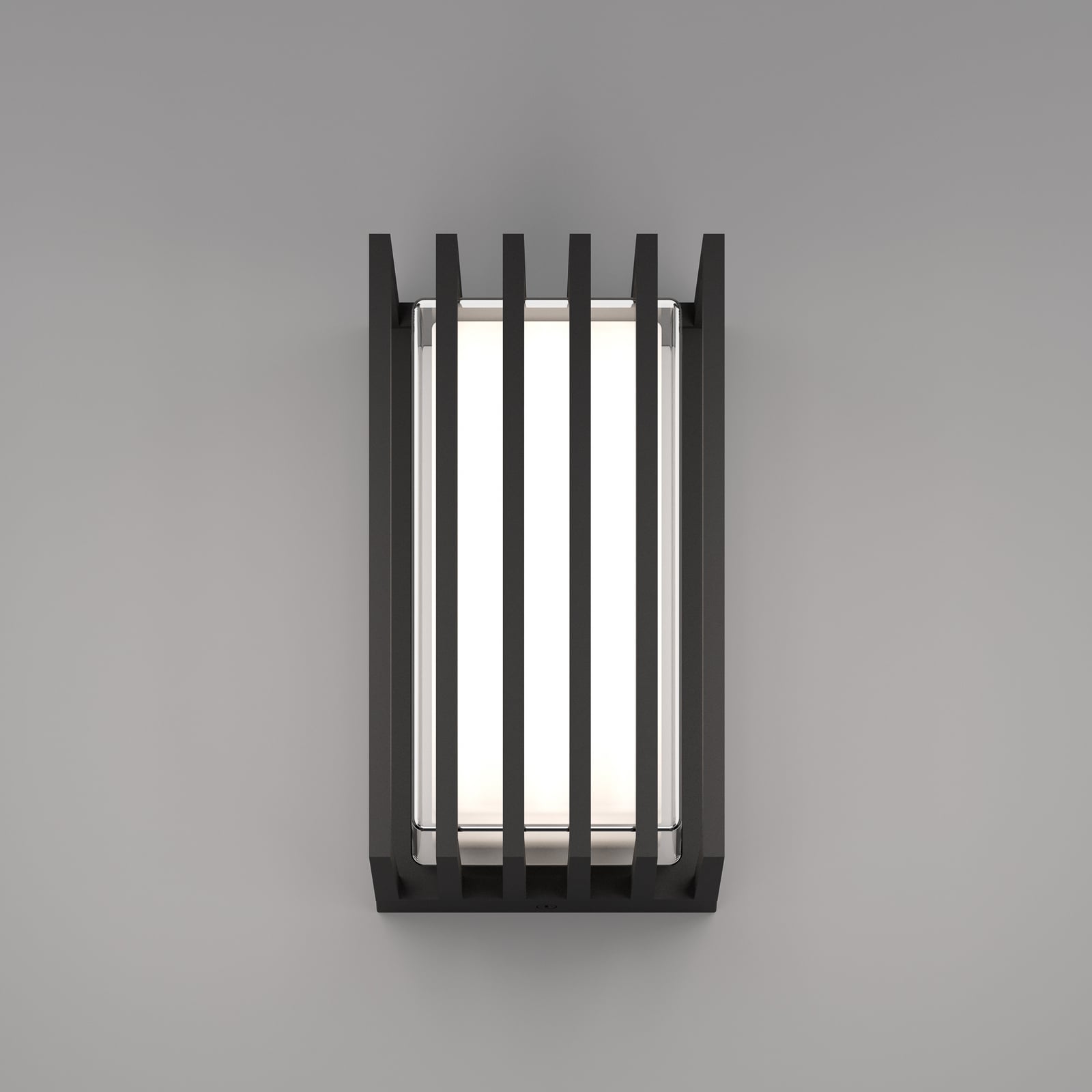 LED utevegglampe Genovese med bevegelsessensor svart IP65 - EGLO