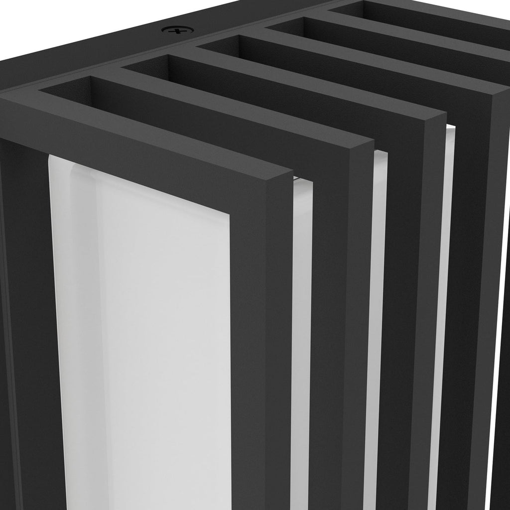 LED utevegglampe Genovese med bevegelsessensor svart IP65 - EGLO