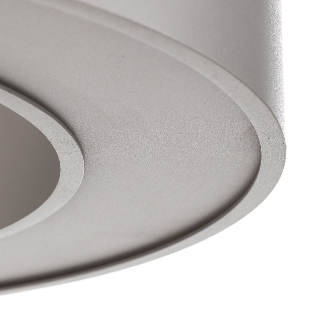 LED pendellampe Biro Circle opp/ned DALI Ø45 cm sølv 25W - BRUMBERG