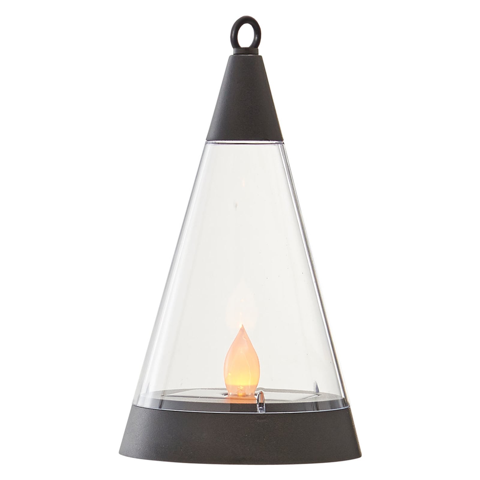 LED solcellelampe Pisa 3-i-1 kjegleform Ø13 cm IP44 - STAR TRADING
