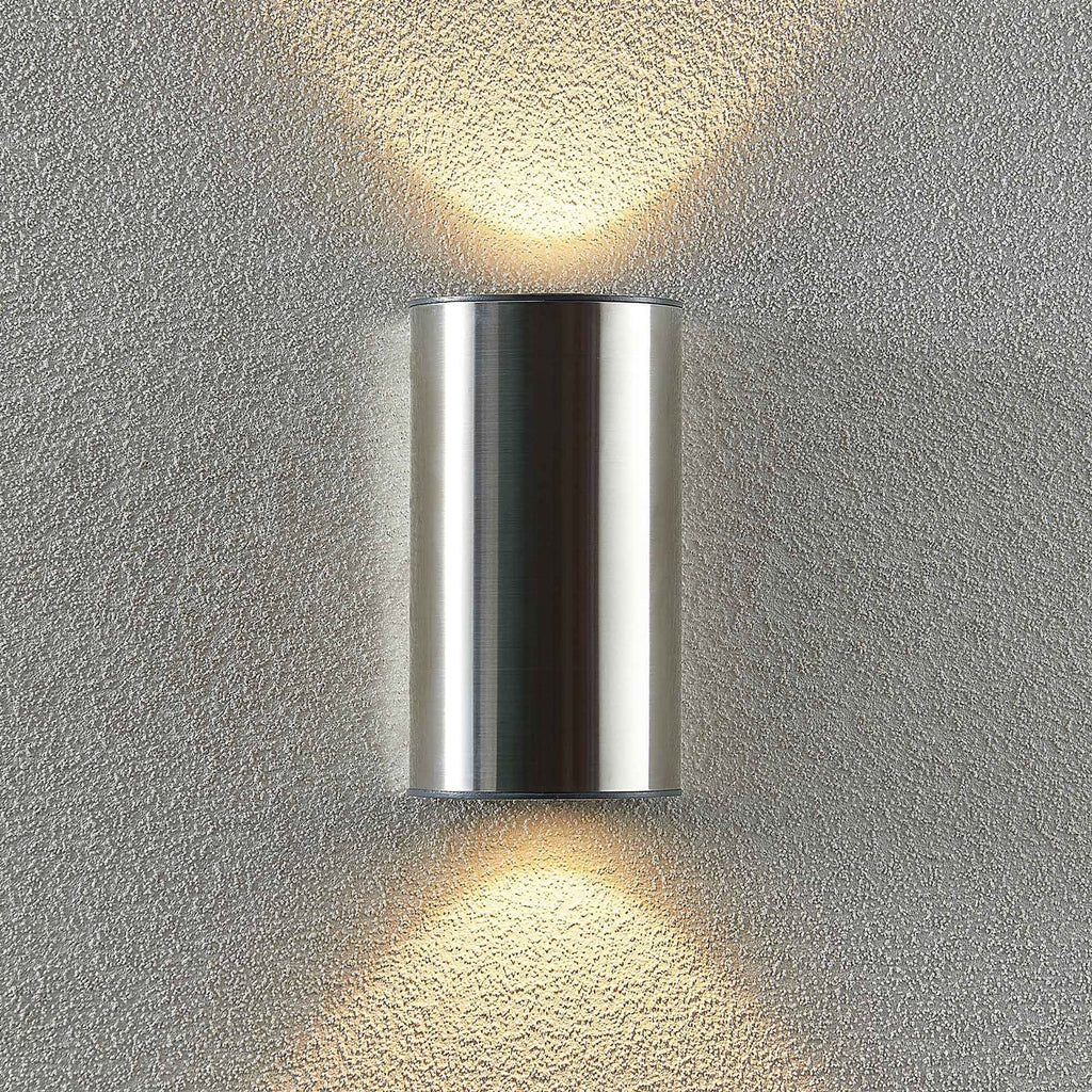 LED utevegglampe Zavallina opp og ned rustfritt stål IP54 - Prios
