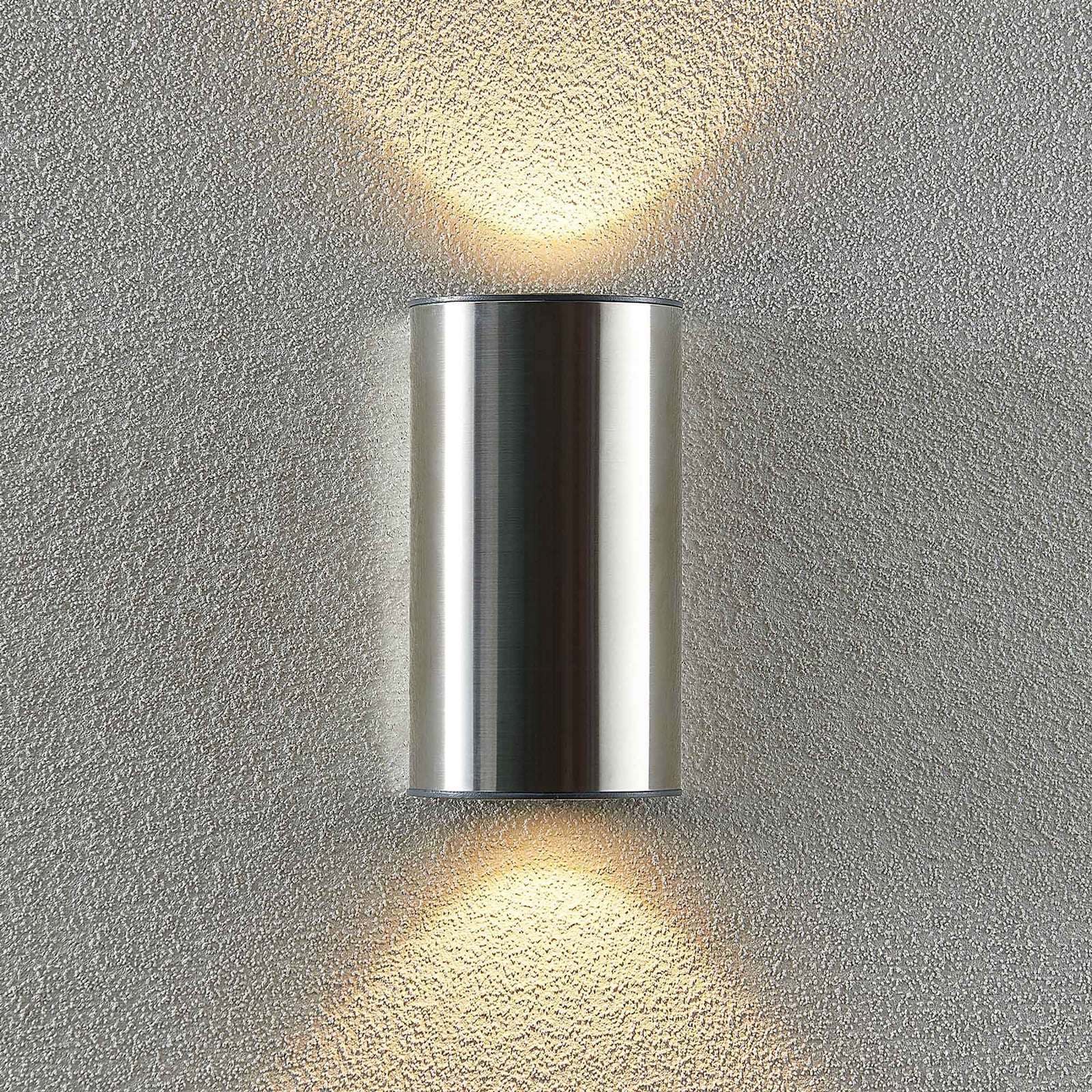 LED utevegglampe Zavallina opp og ned rustfritt stål IP54 - Prios
