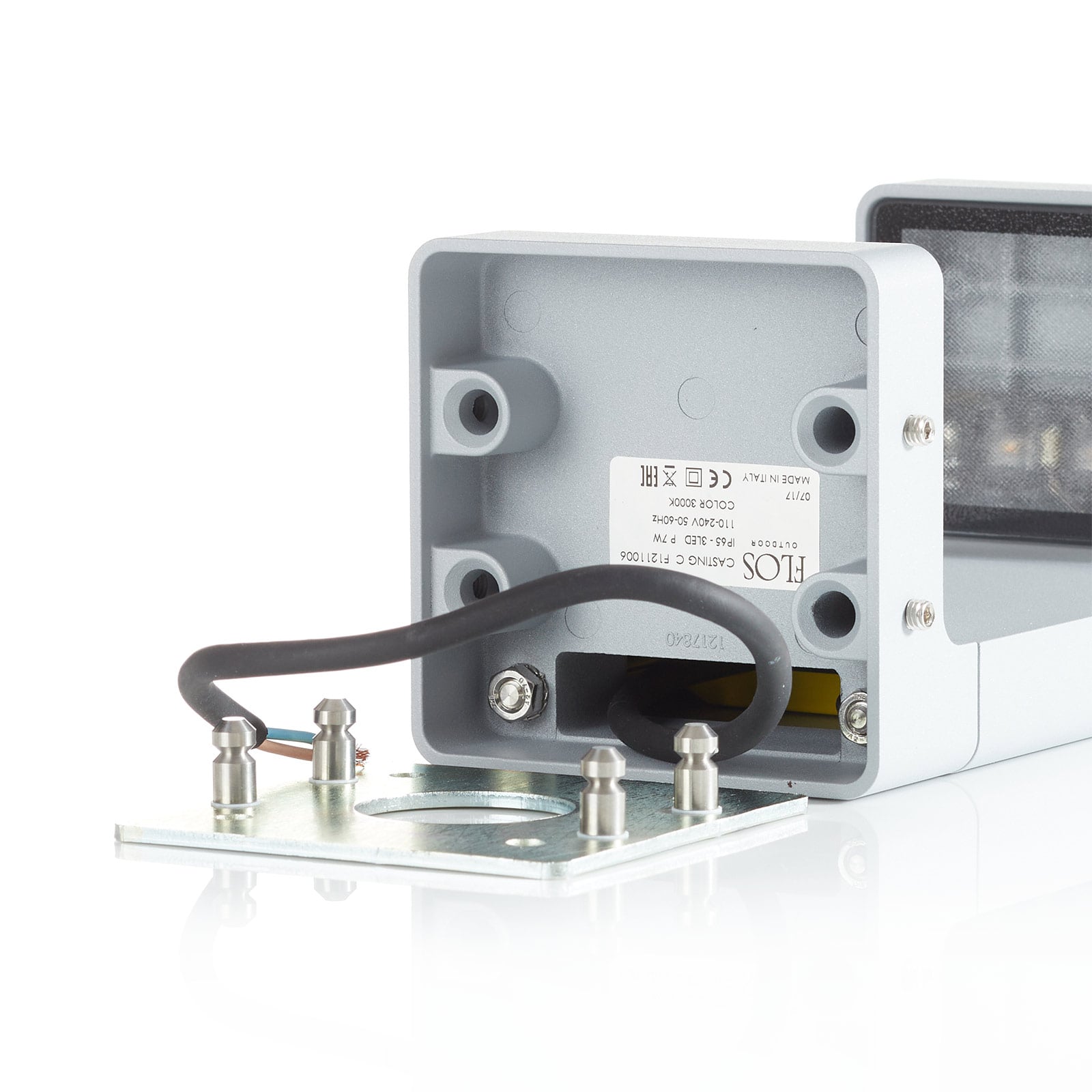LED stolpelampe Casting C 100 grå 20 cm IP65 - FLOS