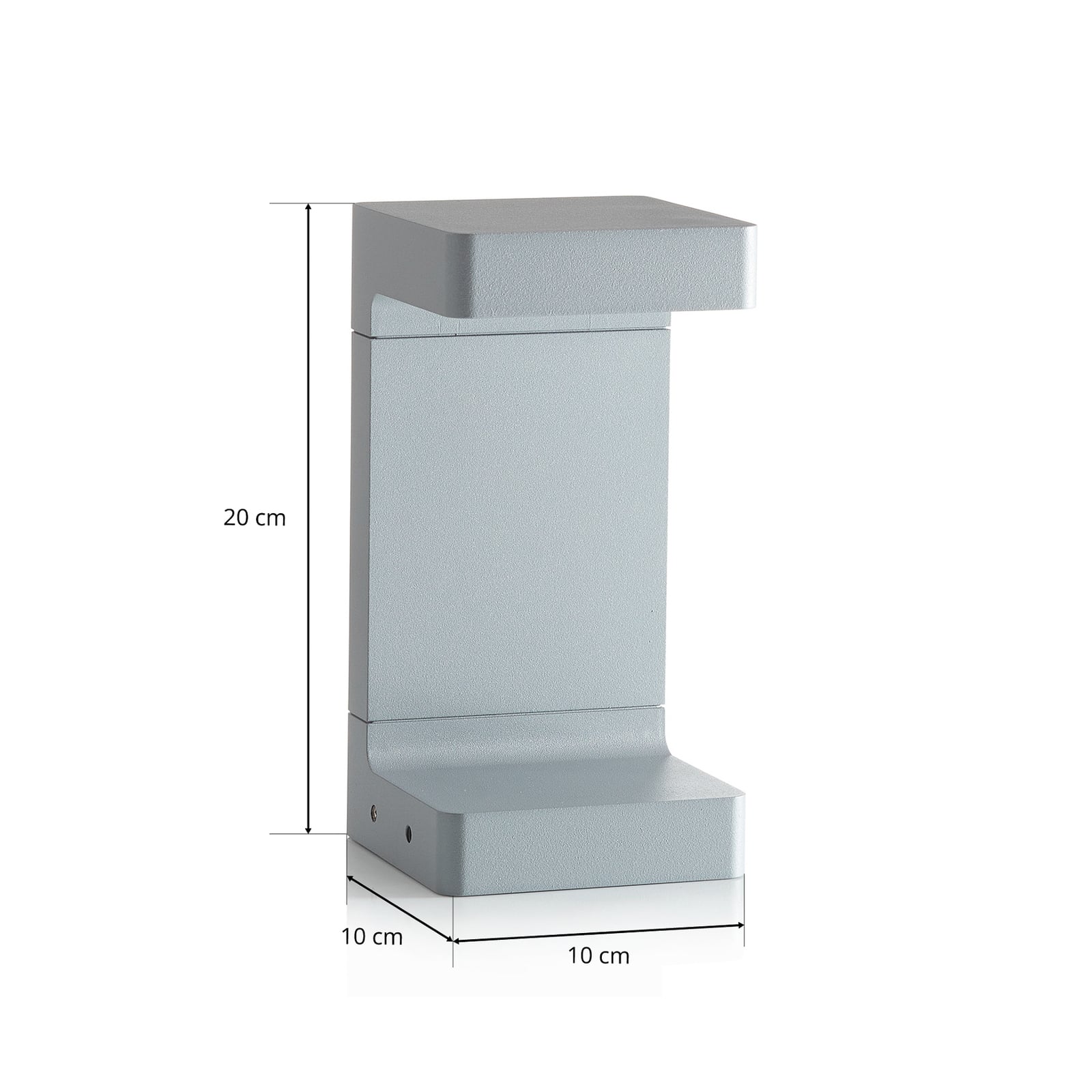 LED stolpelampe Casting C 100 grå 20 cm IP65 - FLOS
