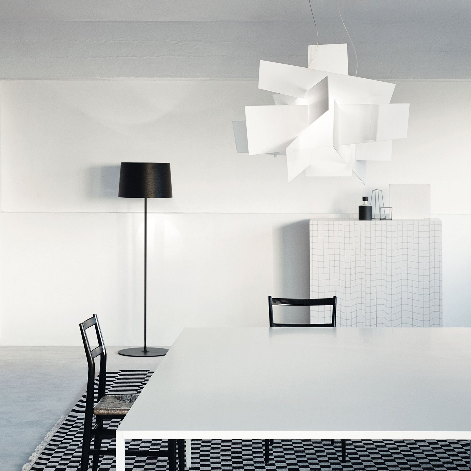 LED pendellampe Big Bang dimbar hvit Ø96 cm 37W - Foscarini