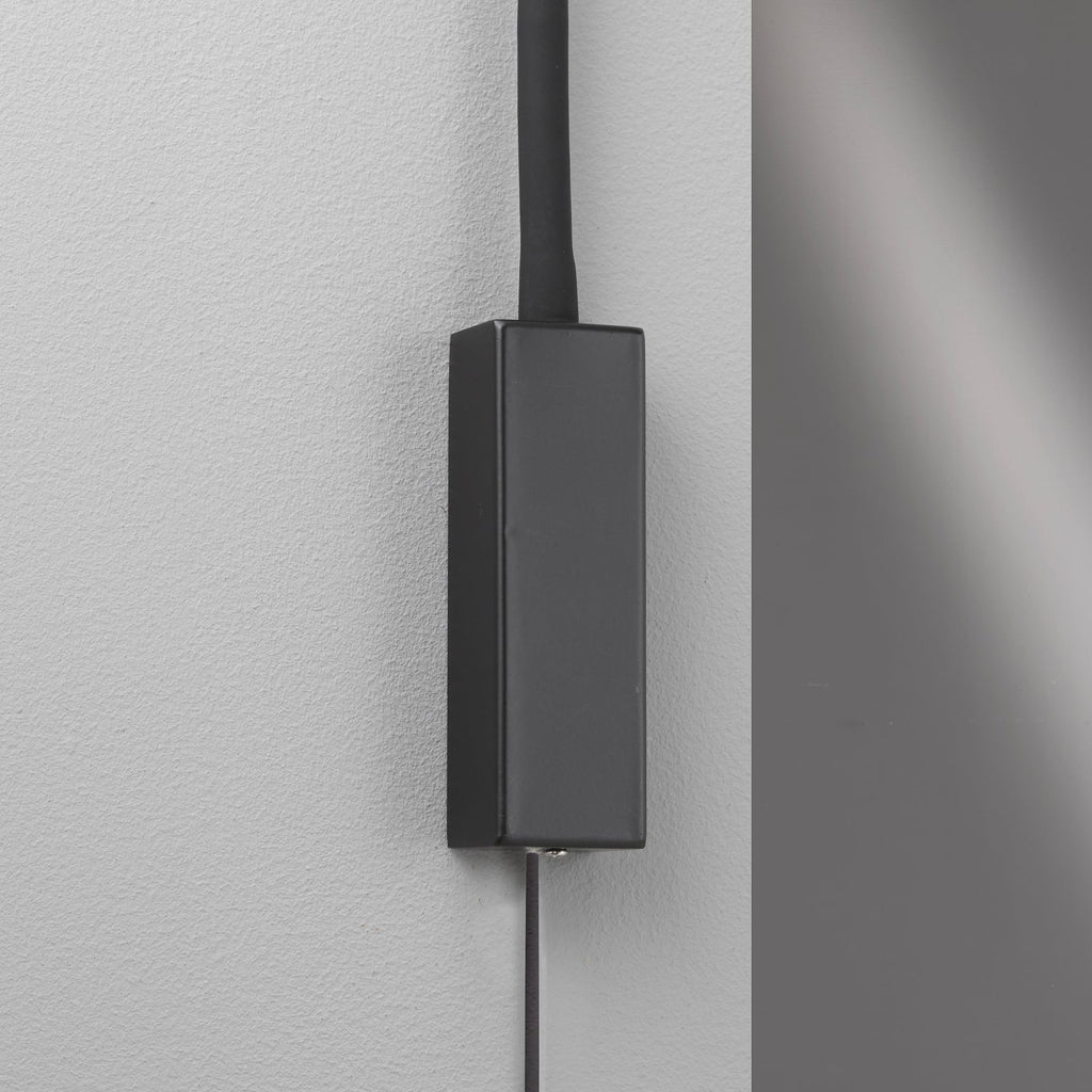 LED vegglampe Sten dimbar med gestestyring svart 35 cm - FISCHER & HONSEL