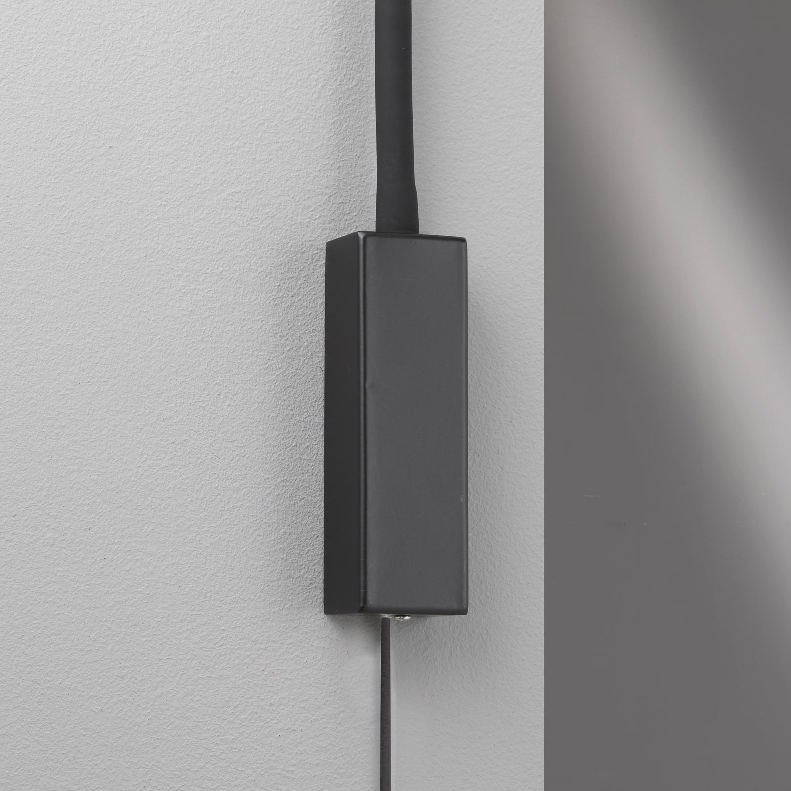 LED vegglampe Sten dimbar med gestestyring svart 35 cm - FISCHER & HONSEL