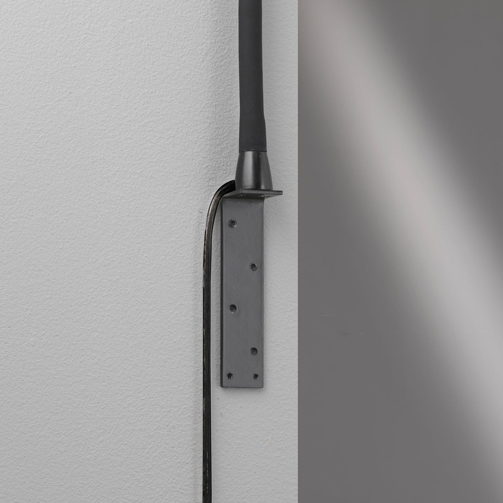 LED vegglampe Sten dimbar med gestestyring svart 35 cm - FISCHER & HONSEL