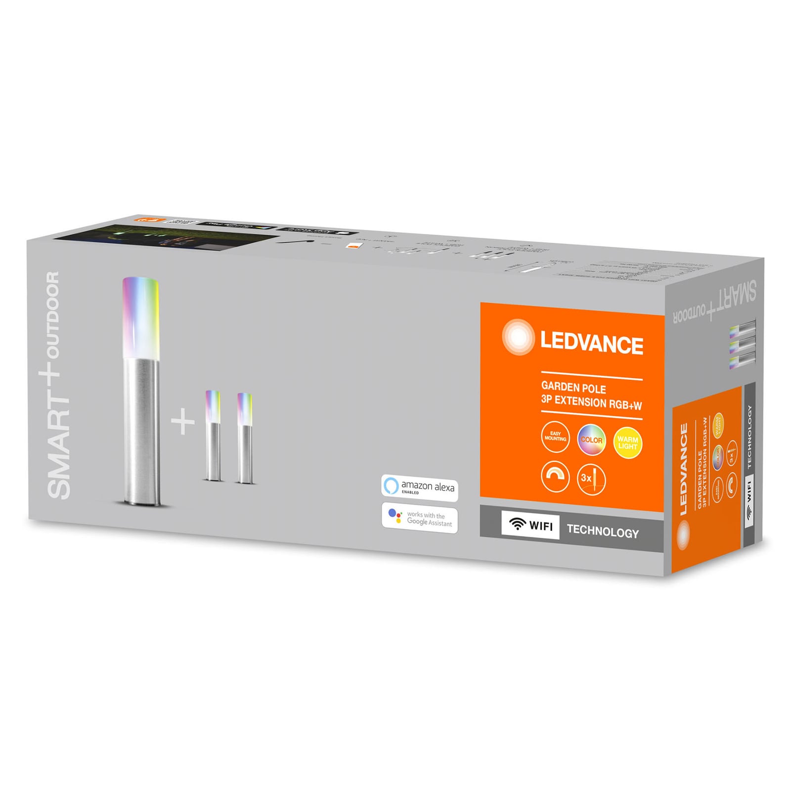 LED hagespyd Garden Pole 3-pk RGBW IP65 WiFi - LEDVANCE SMART+
