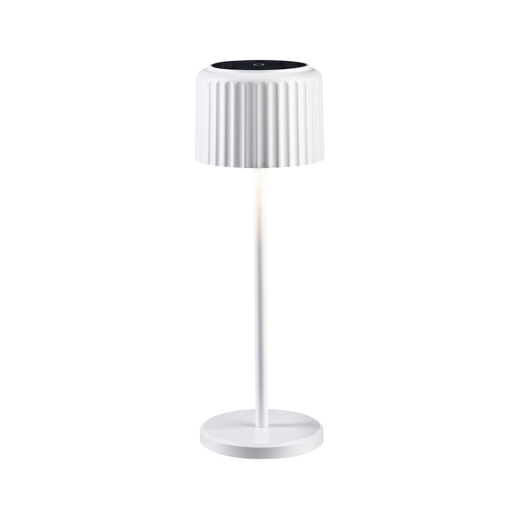 LED solcelle bordlampe Else dimbar hvit IP44 Ø10 cm - Paulmann