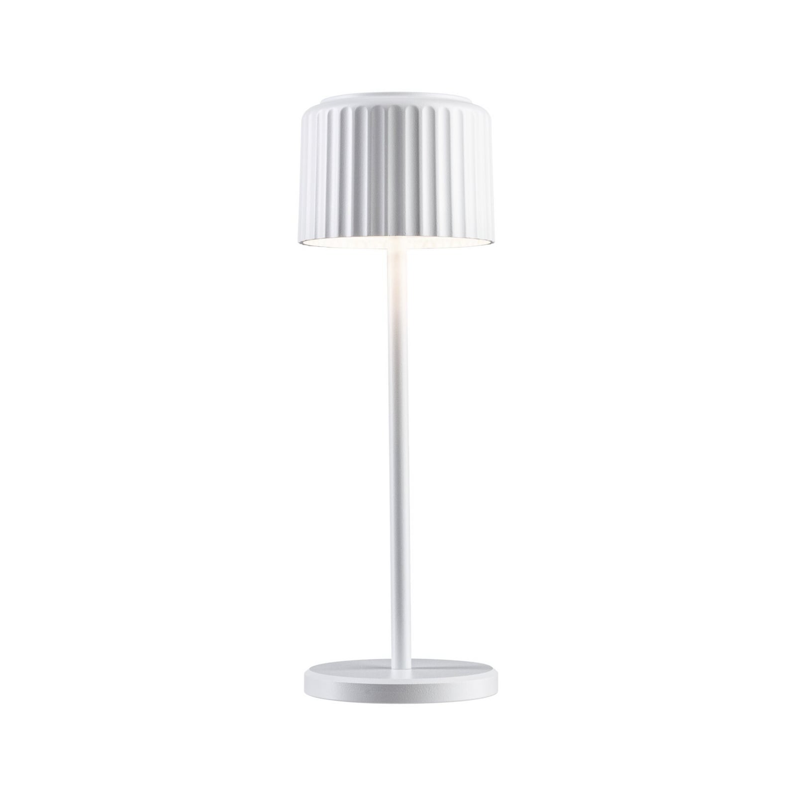 LED solcelle bordlampe Else dimbar hvit IP44 Ø10 cm - Paulmann