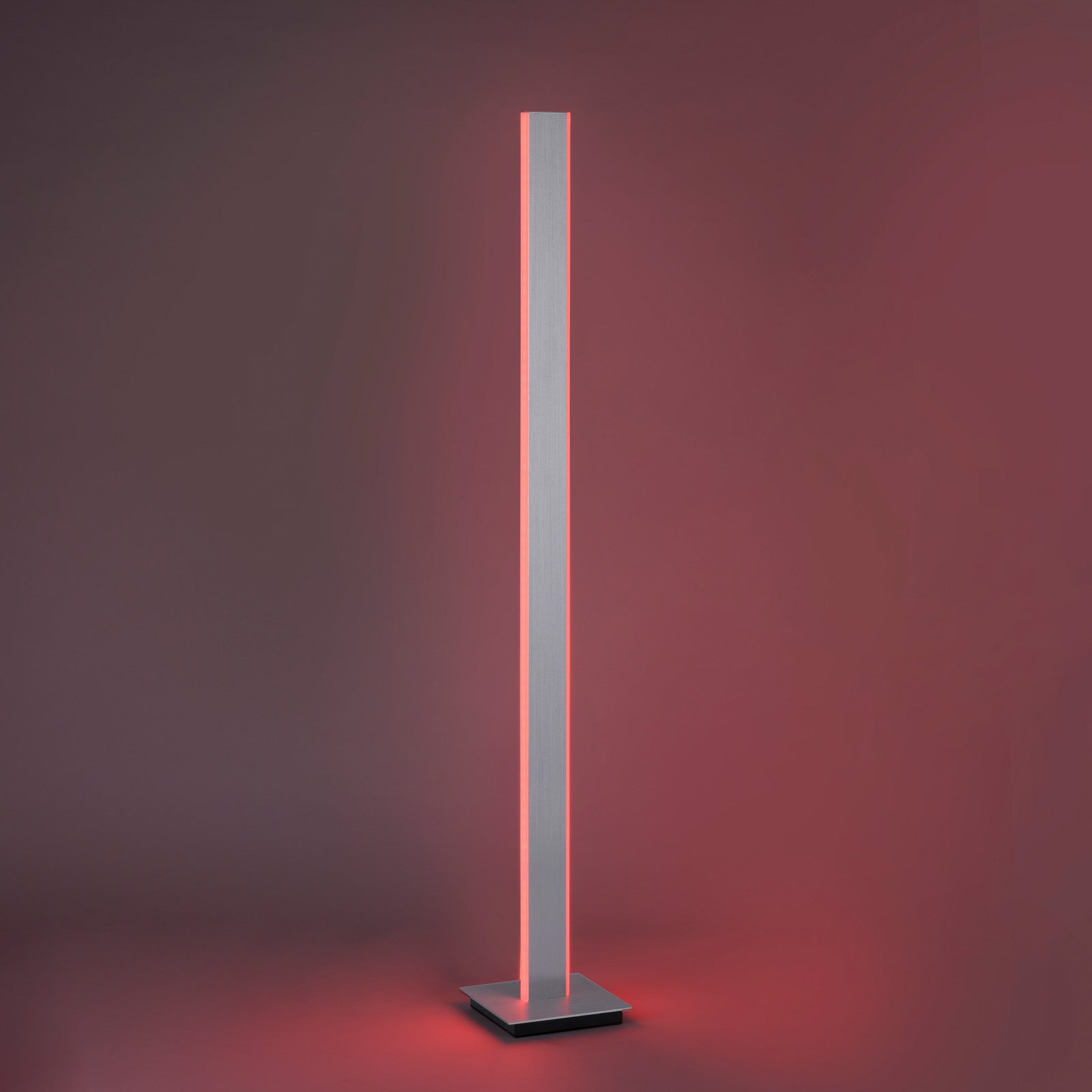 Smart LED-gulvlampe Q-Adriana CCT+RGB aluminium 140 cm - Q-Smart-Home