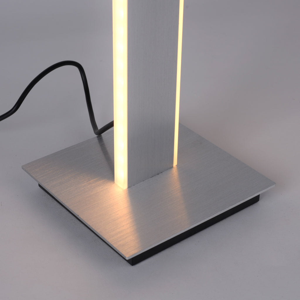 Smart LED-gulvlampe Q-Adriana CCT+RGB aluminium 140 cm - Q-Smart-Home