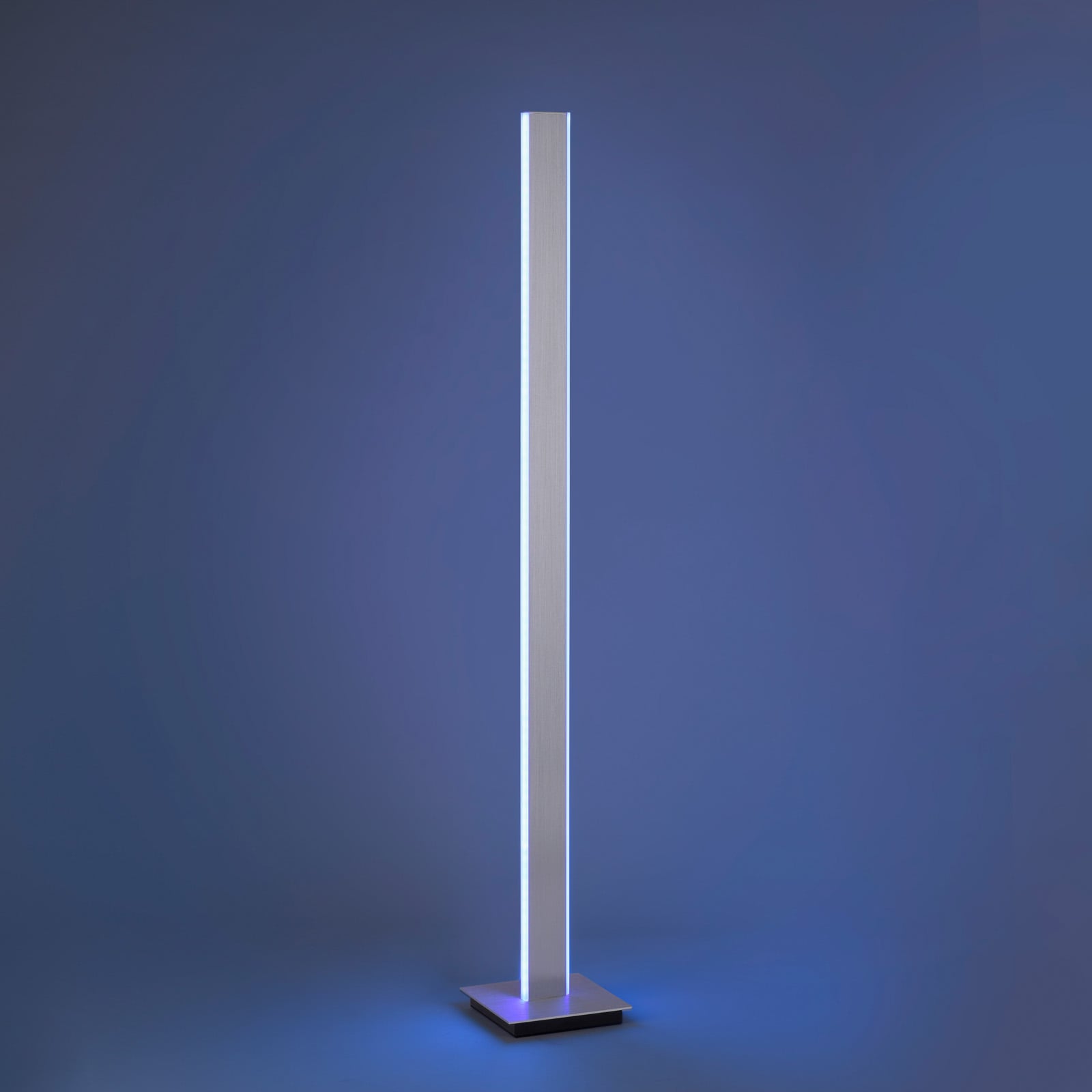 Smart LED-gulvlampe Q-Adriana CCT+RGB aluminium 140 cm - Q-Smart-Home