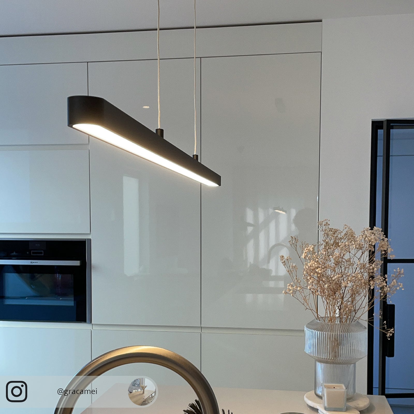 LED pendellampe Lento svart opp og ned dimbar 100 cm - Paulmann
