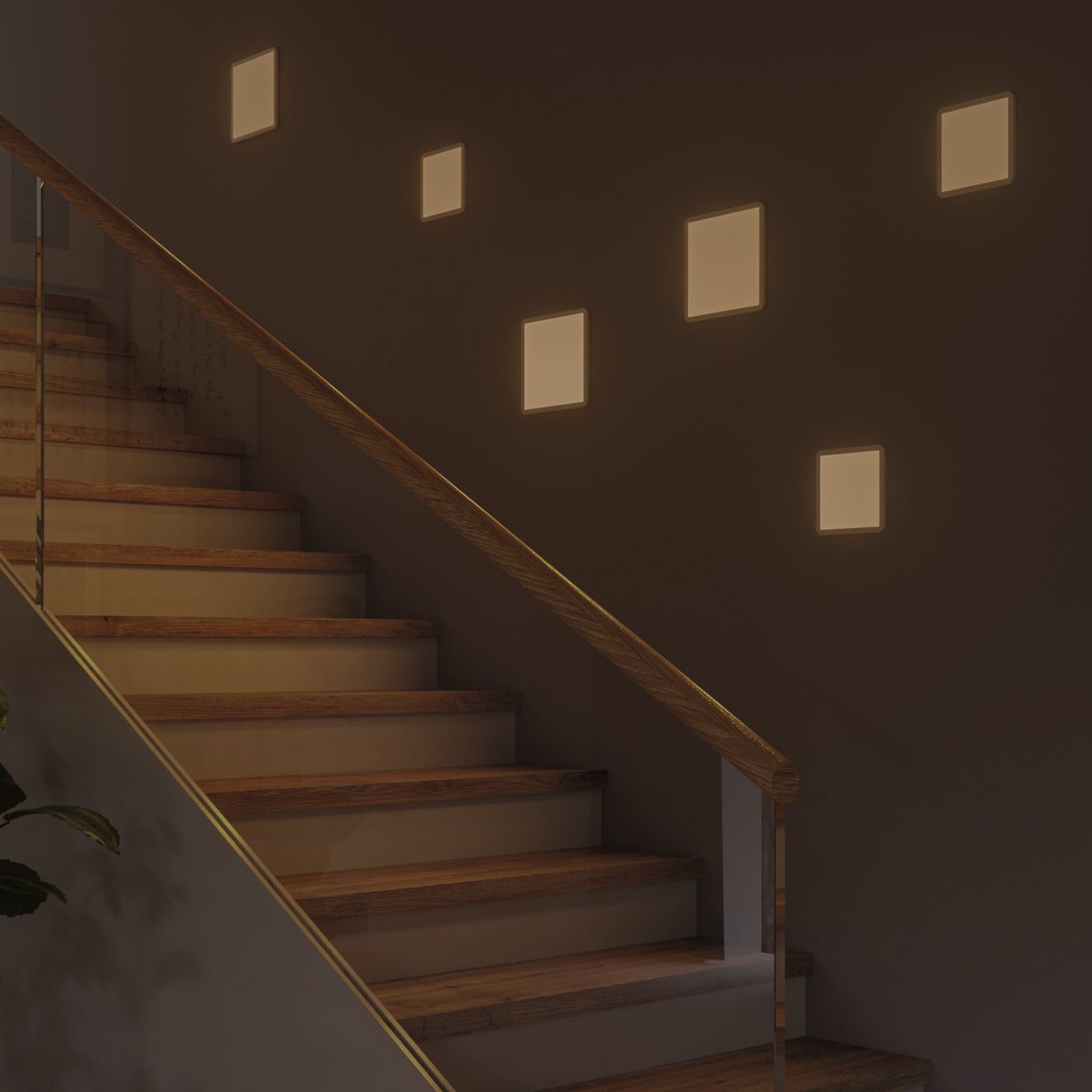 LED innbyggingspanel Areo kvadratisk dimbar hvit IP44 23 cm - Paulmann