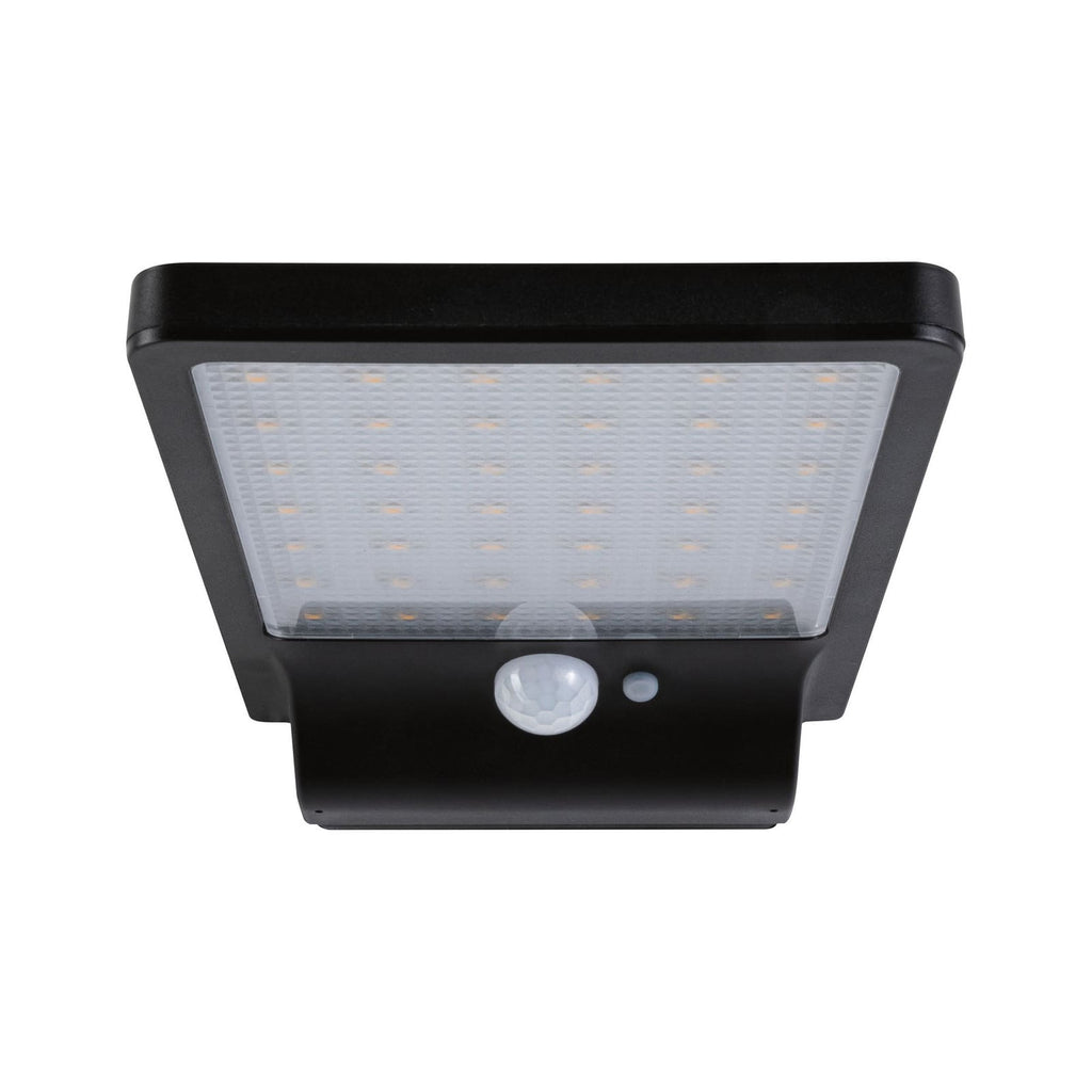 LED solcelle vegglampe Solveig med bevegelsessensor svart IP44 - Paulmann